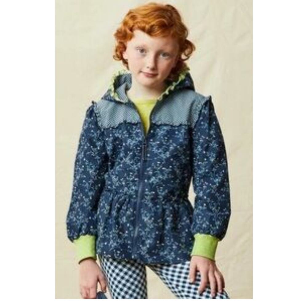 4586) Mathilda Jane Girl Enchanted Garden Wildflower with Hood Jacket Size 12